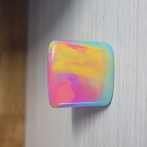 TIE DYE RETRO STATEMENT RING, METAL FREE